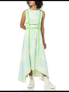 3x Making The Cut Sleeveless Mint Green Contrast-Trim Maxi Dress